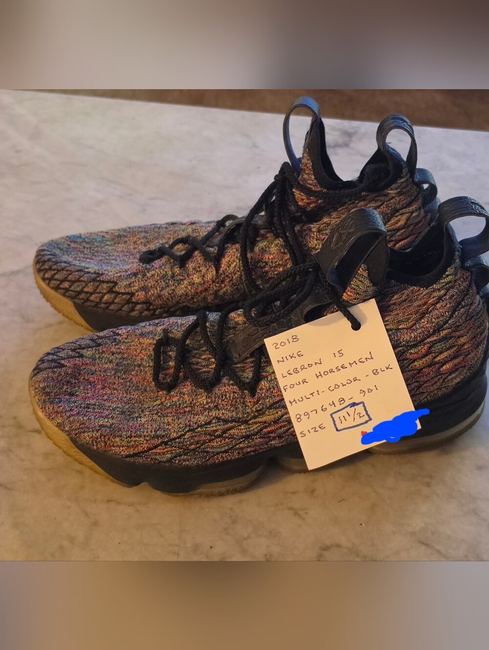 LeBron 15 Four Horsemen Fruity Pebbles Knit Men's 11.5 Nike Basketball